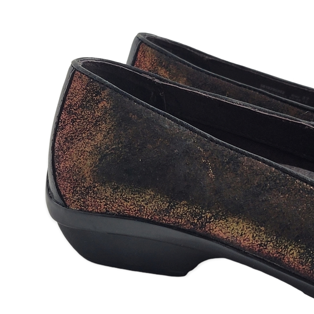 Dansko Olena Metallic Bronze Slip On Shoes - Picture 3 of 10